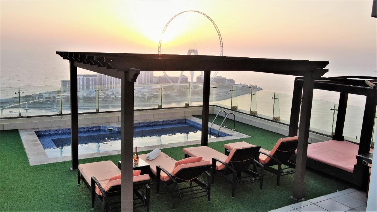 Jbr Penthouse With Terrace Pool Apartment ดูไบ ภายนอก รูปภาพ